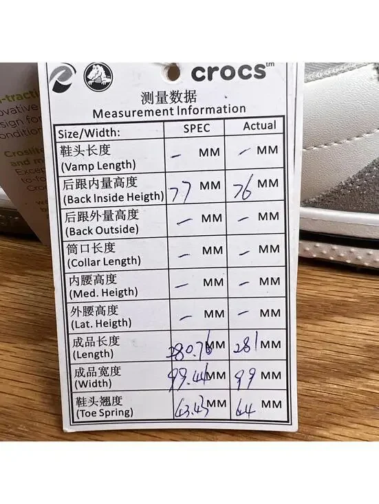 Crocs Bradyn 2.0 Women's Golf Shoes - Production Sample New/Tags Size 9 - Picture 8 of 11